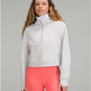 Grey Women's Cropped Scuba Funnel